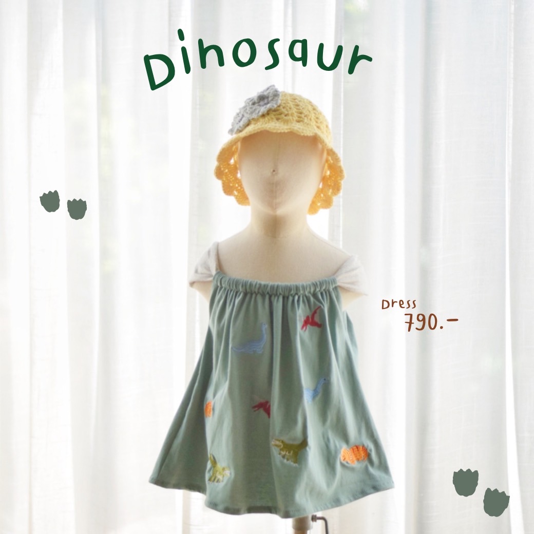 Dress bow – Dinosaur