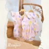 Romper for girls - Pink Birds