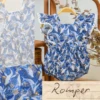 Romper for girls - Blue Whale