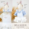 Fluffy Romper - Lace in white