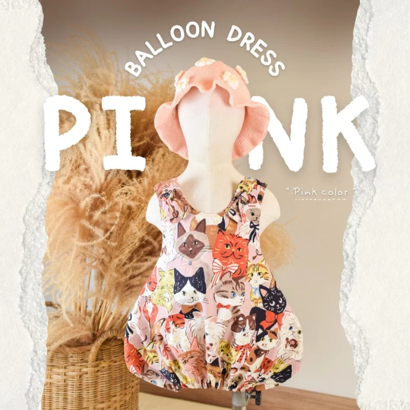 Balloon Dress - Little Cats