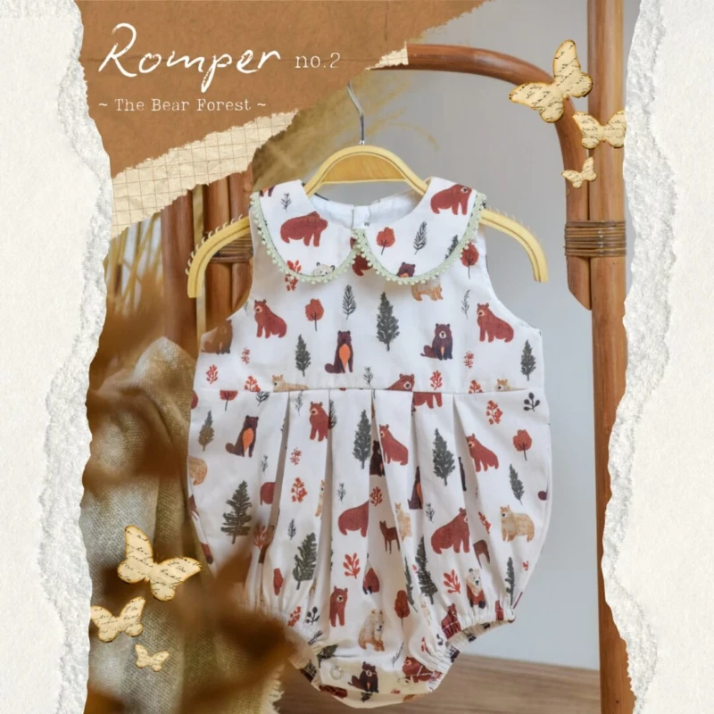 Romper for girls - The Bear Forest