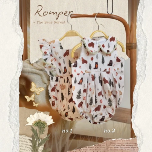 Romper for girls - The Bear Forest