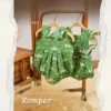Romper for girls - Green Meadow Geese