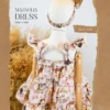 Magnolia Dress - Cats with Flowers
