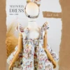 Magnolia Dress - Cats with Flowers