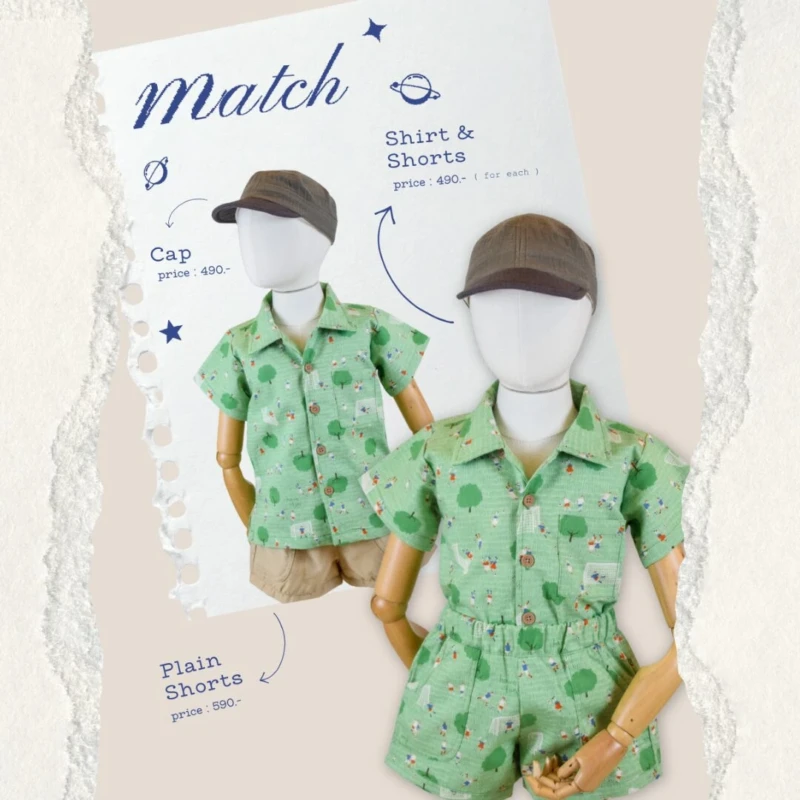 Shirt & Shorts for boy - Little League Garden