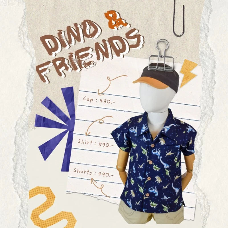 Shirt & Shorts - Dinosaur