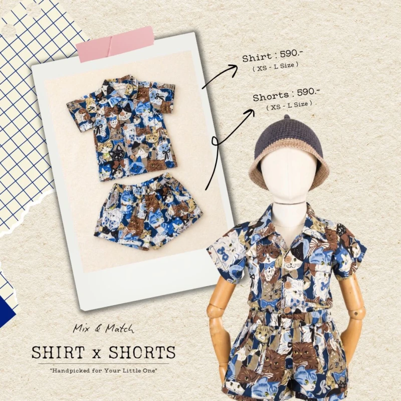 Shirts & Shorts - Little Cats