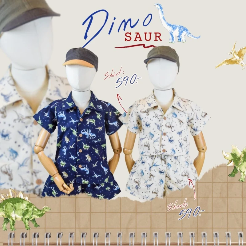 Shirt & Shorts - Dinosaur