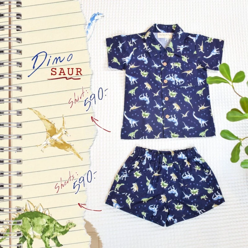 Shirt & Shorts - Dinosaur