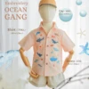 Shirt - Embroidery - Ocean in pink