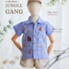 Shirt - Embroidery - Jungle Gang in blue