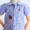 Shirt - Embroidery - Jungle Gang in blue