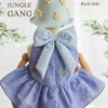 Bow Back Set - Embroidery - Jungle Gang in blue