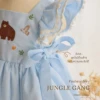 Fairy Dress - Embroidery Jungle Gang in blue