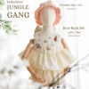 Bow Back Set - Embroidery - Jungle Gang in cream