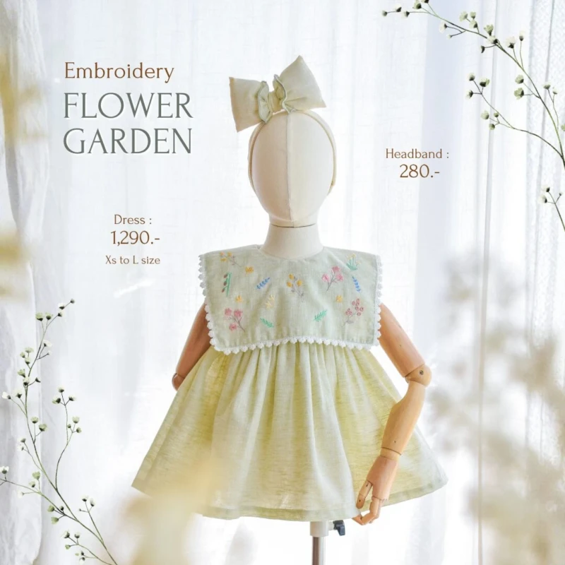 Dress & Romper - Embroidery - Flowers Garden
