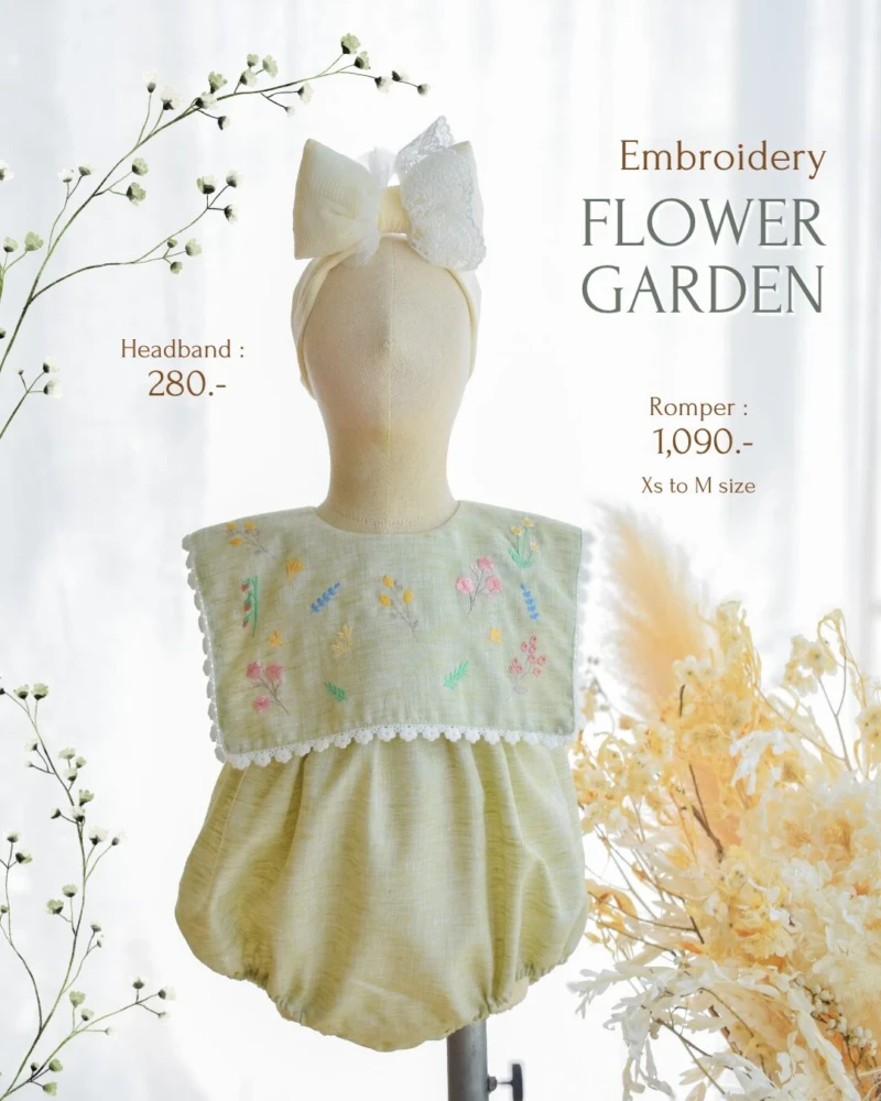 Dress & Romper - Embroidery - Flowers Garden