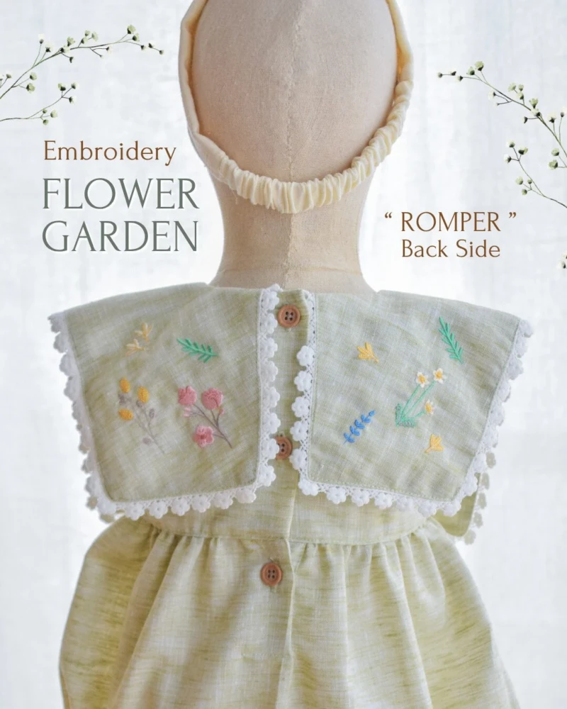 Dress & Romper - Embroidery - Flowers Garden
