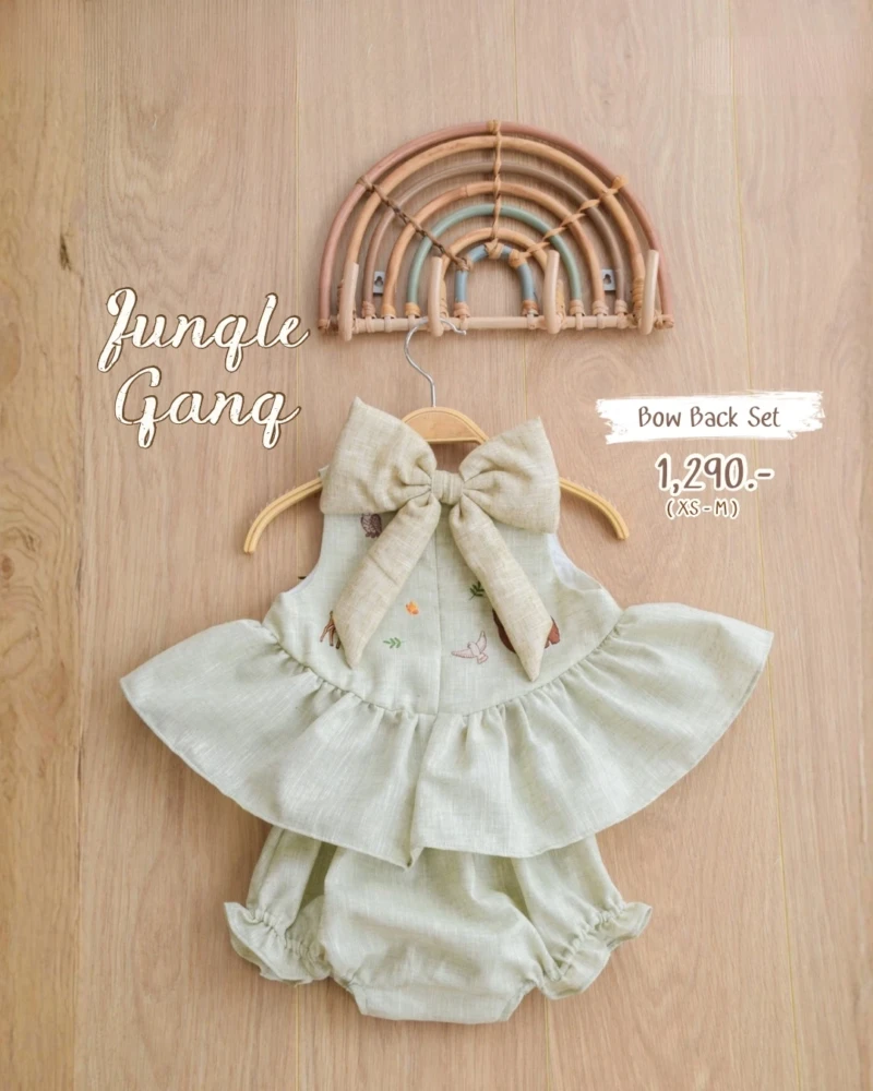 Bow Back Set - Embroidery - Jungle Gang