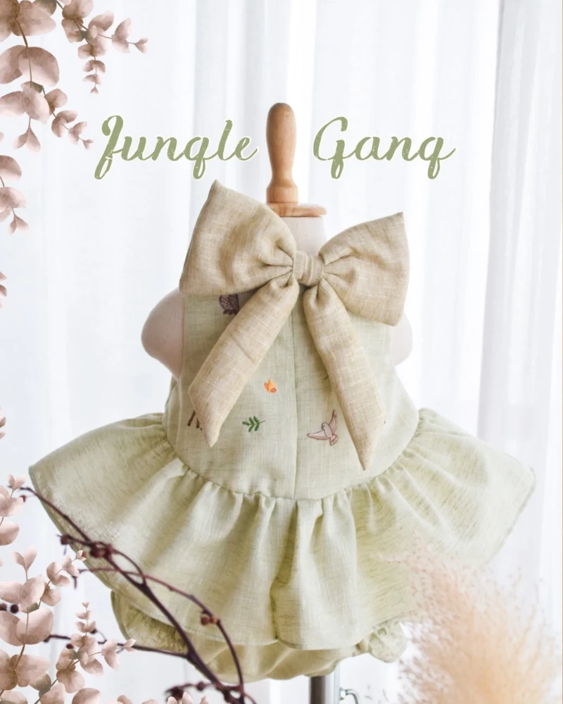 Bow Back Set - Embroidery - Jungle Gang