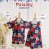 Family Set - Paisley in blue red