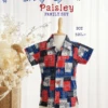 Family Set - Paisley in blue red