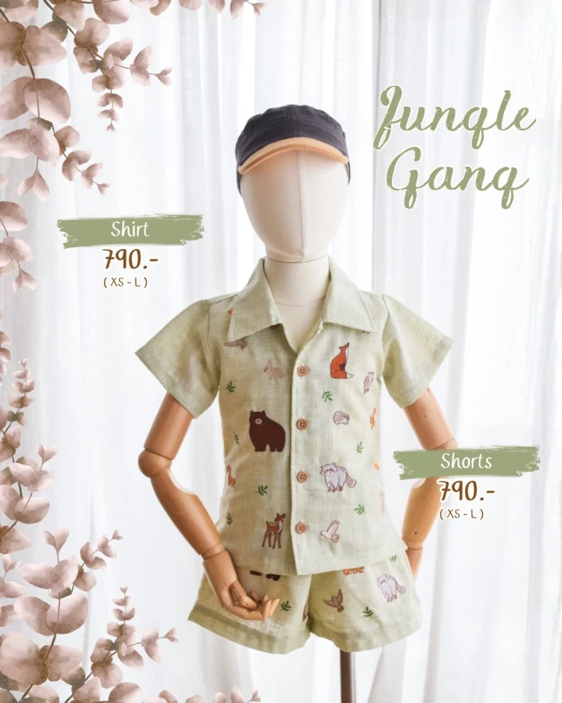Shirt & Shorts - Embroidery - Jungle Gang