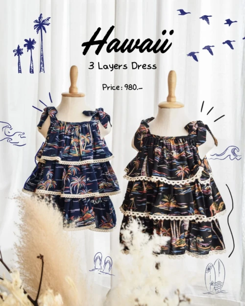 3 Layers Dress - Hawaii Style