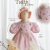 Tulip Dress - Embroidery - Flowers
